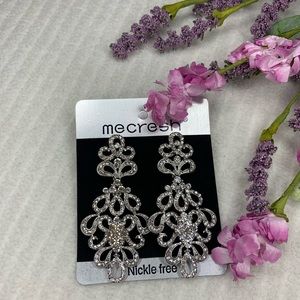 Mecresh Rhinestone Bridal Earrings